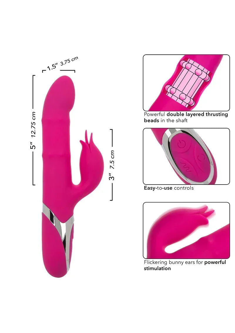 Bestel: Enchanted Embrace Double Thrusting Vibrator by CalExotics - bij Happytoys.nl, happytoys.be, Happytoys.ae: erotische sex webshop | liever Happy dan Easy ⭐⭐⭐⭐⭐