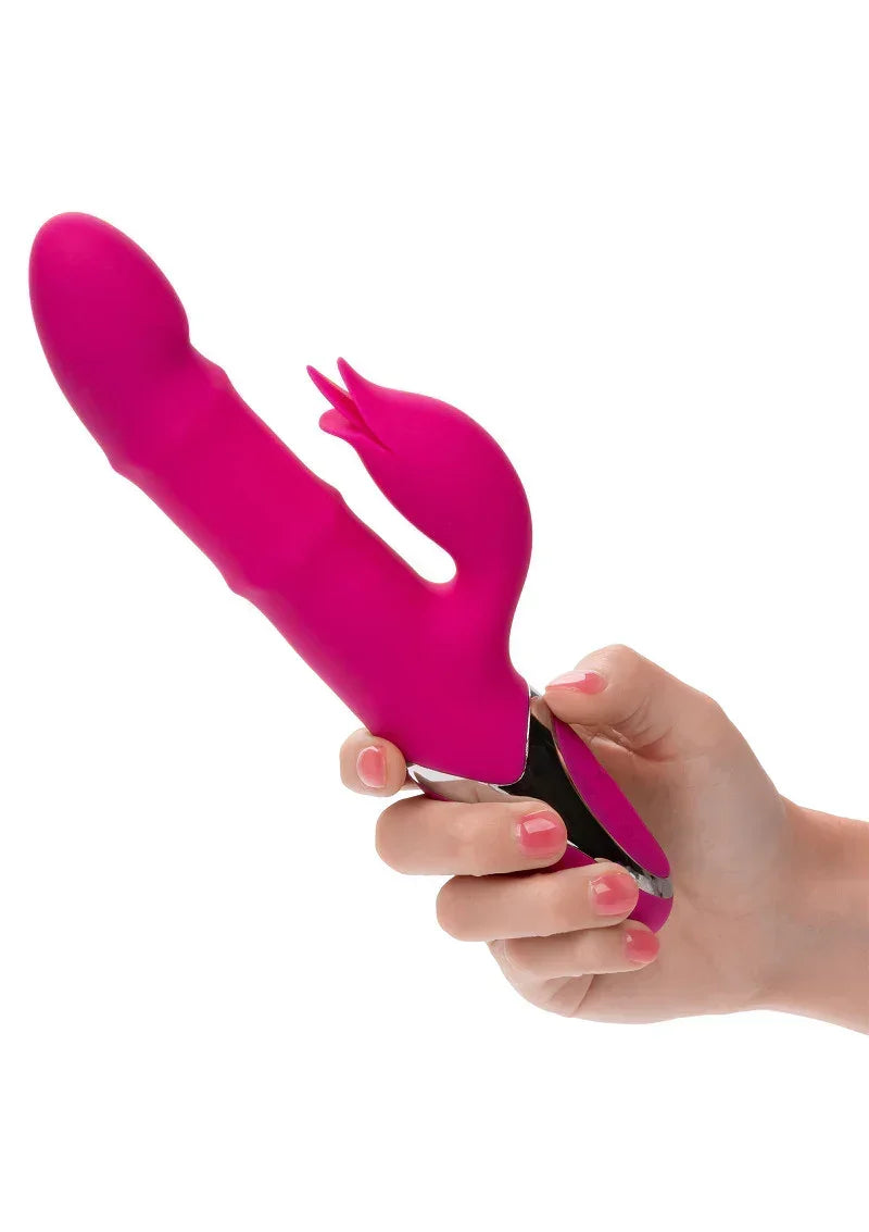 Bestel: Enchanted Embrace Double Thrusting Vibrator by CalExotics - bij Happytoys.nl, happytoys.be, Happytoys.ae: erotische sex webshop | liever Happy dan Easy ⭐⭐⭐⭐⭐