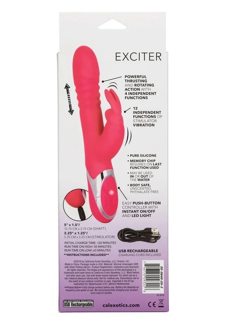 ♀ CalExotics Enchanted Exciter Rabbit vibrator - Happytoys Sexshop: online sex shop for Feeling Happy & Easy 😊 - Discreet geleverd