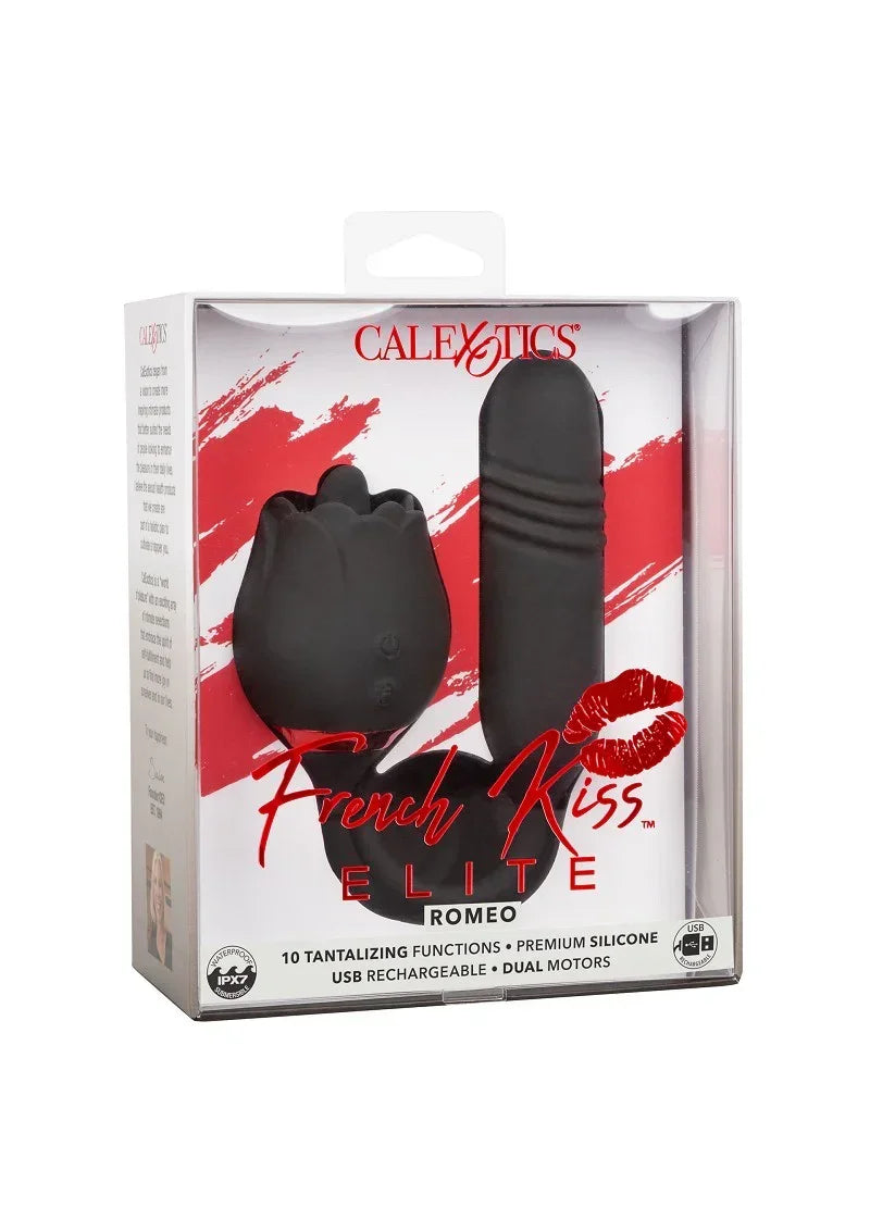 Bestel: French Kiss Elite Romeo double action vibrator by CalExotics - bij Happytoys.nl, happytoys.be, Happytoys.ae: erotische sex webshop | liever Happy dan Easy ⭐⭐⭐⭐⭐