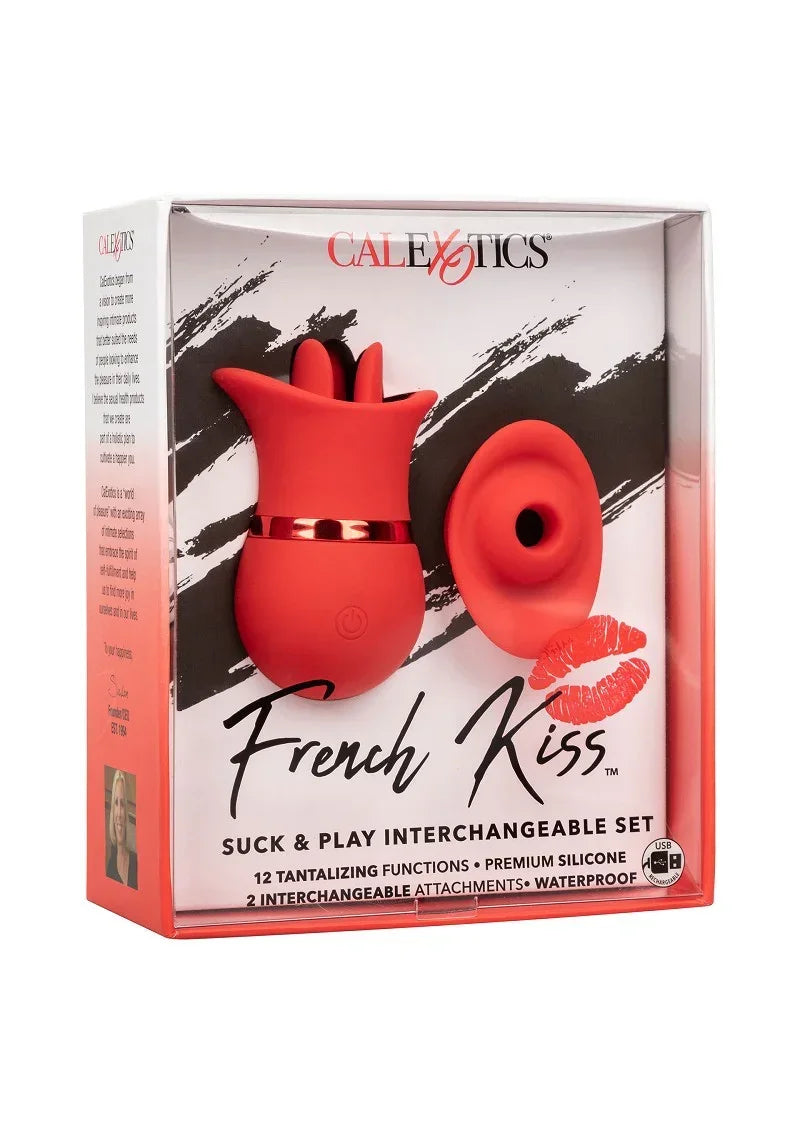 Bestel: French Kiss Suck & Play Interchangeable Set by CalExotics - bij Happytoys.nl, happytoys.be, Happytoys.ae: erotische sex webshop | liever Happy dan Easy βββββ