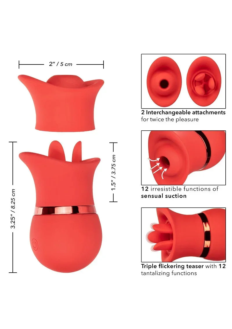 Bestel: French Kiss Suck & Play Interchangeable Set by CalExotics - bij Happytoys.nl, happytoys.be, Happytoys.ae: erotische sex webshop | liever Happy dan Easy βββββ