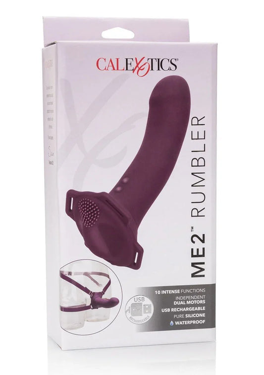 Her Royal Harness Me2 Rumbler Strap-On Pegging by CalExotics - Happytoys Sexshop: Toys for Feeling Happy & Easy 😊 - Discreet geleverd