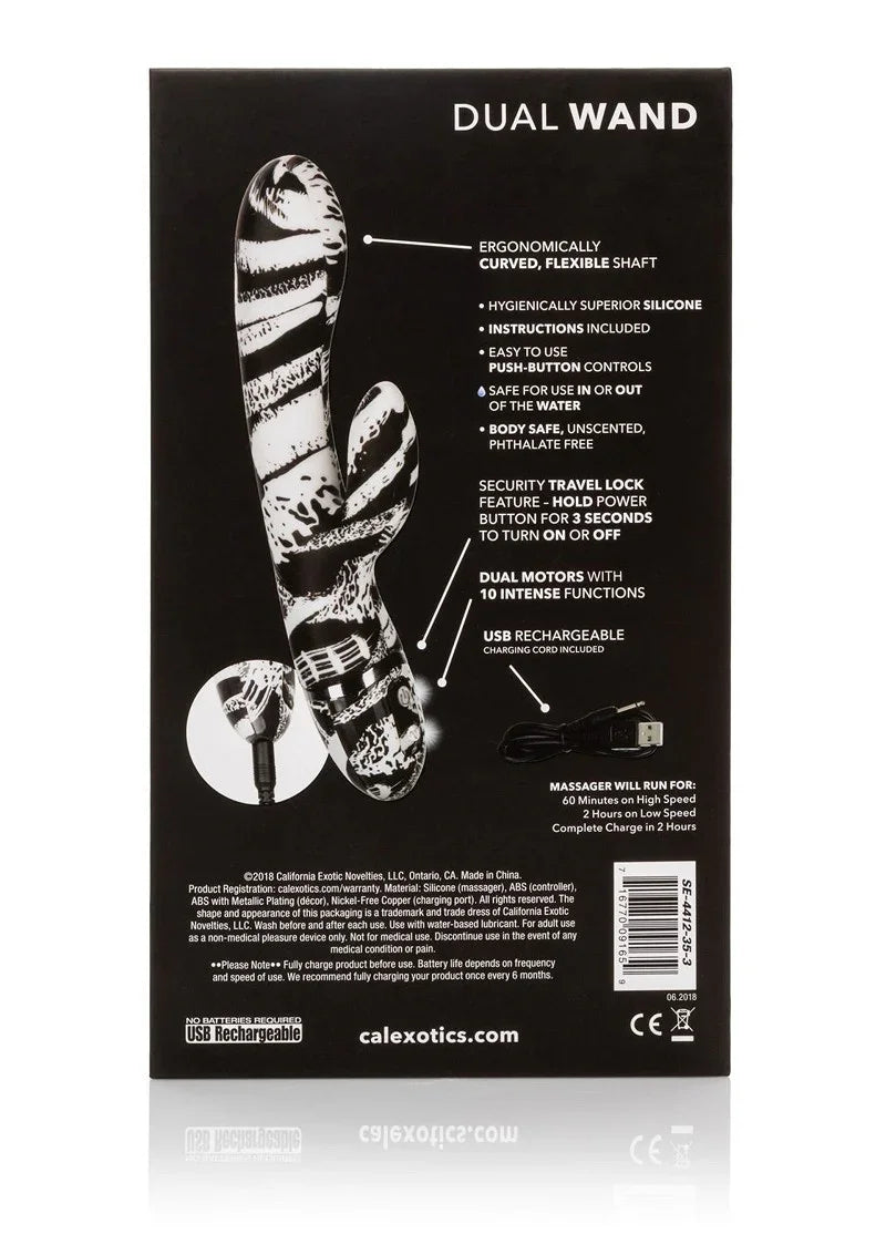 Hype Dual Wand by CalExotics - Happytoys Sexshop: Toys for Feeling Happy & Easy 😊 - Discreet geleverd