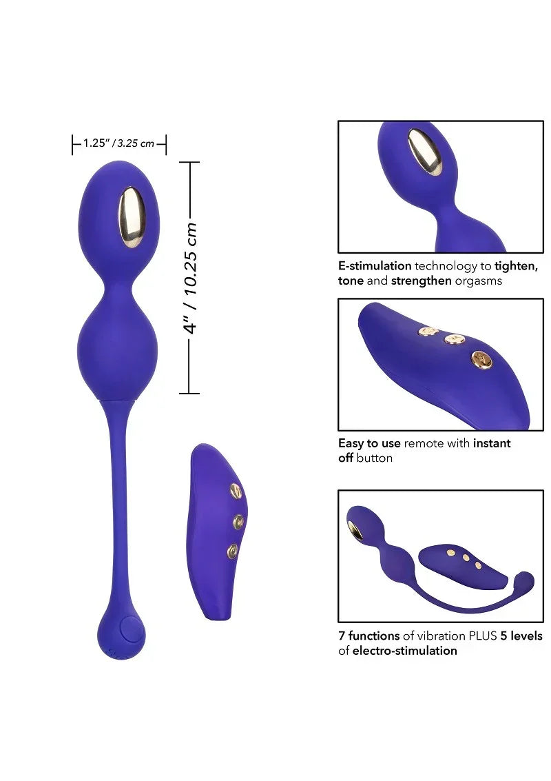 Bestel: Impulse Intimate E - Stimulator Remote Dual Kegel Exerciser by CalExotics - bij Happytoys.nl, happytoys.be, Happytoys.ae: erotische sex webshop | liever Happy dan Easy βββββ