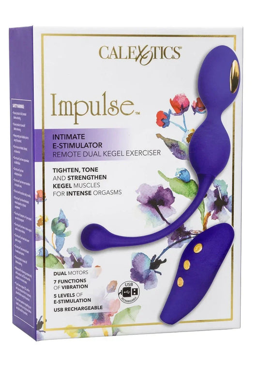 Impulse Intimate E-Stimulator Remote Dual Kegel Exerciser by CalExotics - Happytoys Sexshop: online sex shop for Feeling Happy & Easy 😊 - Discreet geleverd
