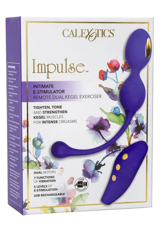 ♀ CalExotics Impulse Intimate E-Stimulator Remote Dual Kegel Exerciser - Happytoys Sexshop: Toys for Feeling Happy & Easy 😊 - Discreet geleverd