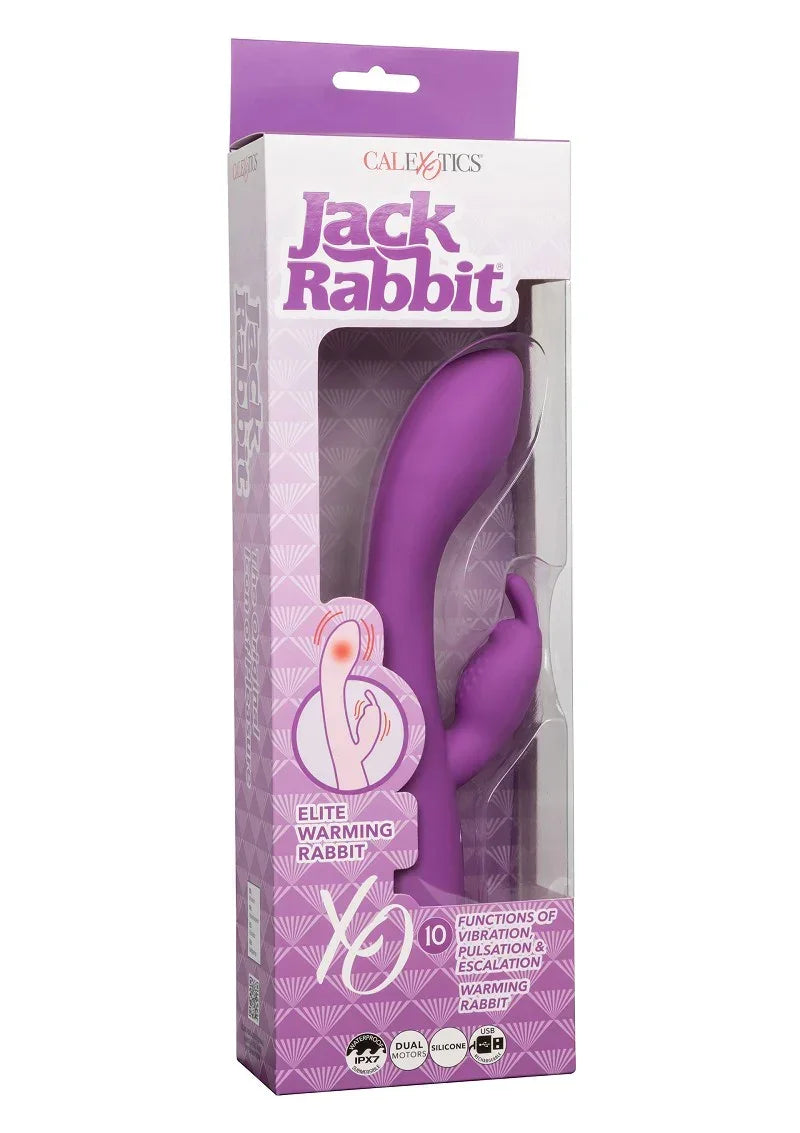 Bestel: Jack Rabbit Elite Warming Rabbit vibrator by CalExotics - bij Happytoys.nl, happytoys.be, Happytoys.ae: erotische sex webshop | liever Happy dan Easy ⭐⭐⭐⭐⭐