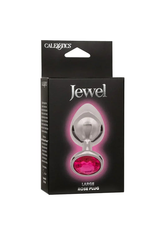 Jewel Large Rose Plug by CalExotics - Happytoys Sexshop: online sex shop for Feeling Happy & Easy 😊 - Discreet geleverd