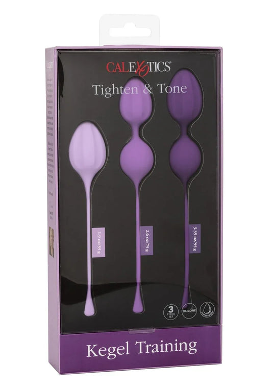 ♀ CalExotics Kegel Training 3-Piece Set bekkenbodem versterker - Happytoys Sexshop: online sex shop for Feeling Happy & Easy 😊 - Discreet geleverd