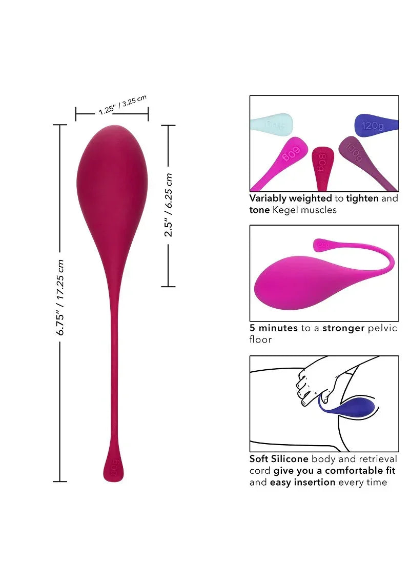 Bestel: Kegel Training 5 - Piece Set bekkenbodem trainer by CalExotics - bij Happytoys.nl, happytoys.be, Happytoys.ae: erotische sex webshop | liever Happy dan Easy ⭐⭐⭐⭐⭐