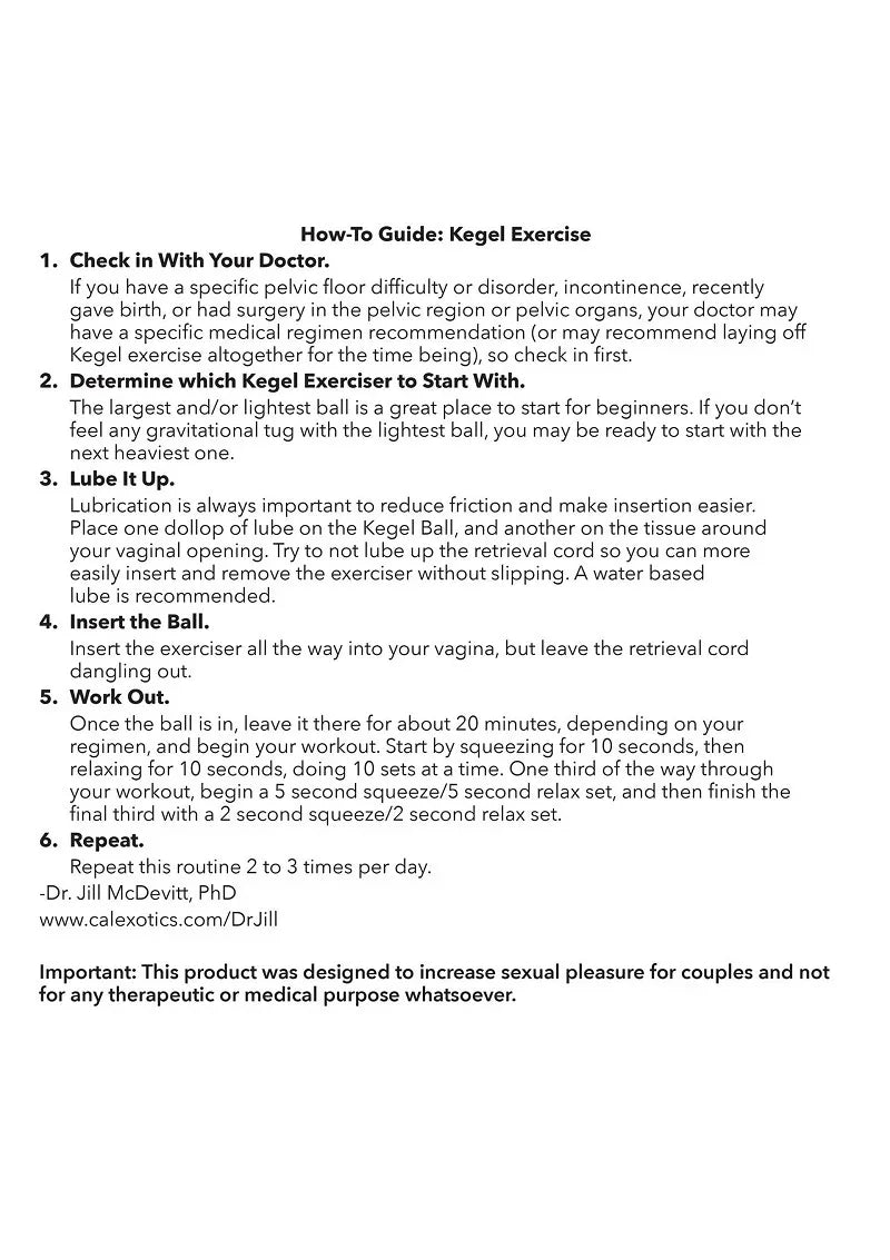 ♀ CalExotics Kegel Training Set Mango - Happytoys Sexshop: Toys for Feeling Happy & Easy 😊 - Discreet geleverd