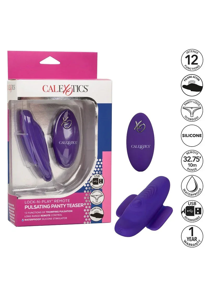 ♀ CalExotics Lock-N-Play Remote Pulsating Panty Teaser - Happytoys Sexshop: Toys for Feeling Happy & Easy 😊 - Discreet geleverd