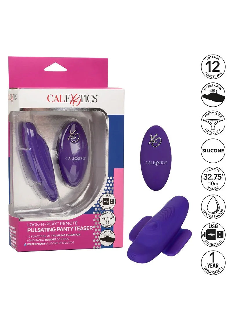 Lock-N-Play Remote Pulsating Panty Teaser @ CalExotics - Happytoys Sexshop: online sex shop for Feeling Happy & Easy 😊 - Discreet geleverd