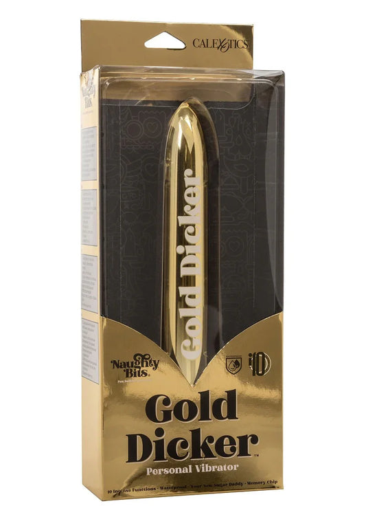 β CalExotics Naughty Bits Gold Dicker Persoonlijke vibrator - Happytoys Sexshop: Toys for Feeling Happy & Easy π - Discreet geleverd