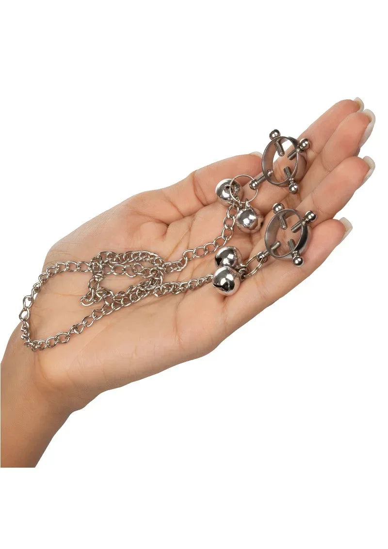 Bestel: 4 Point Nipple Press With Bells by CalExotics - bij Happytoys.nl, happytoys.be, Happytoys.ae: erotische sex webshop | liever Happy dan Easy βββββ