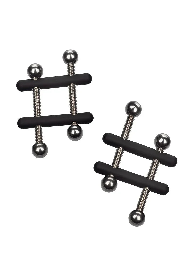 Bestel: Nipple Grips Power Grip Crossbar Nipple Vices by CalExotics - bij Happytoys.nl, happytoys.be, Happytoys.ae: erotische sex webshop | liever Happy dan Easy ⭐⭐⭐⭐⭐