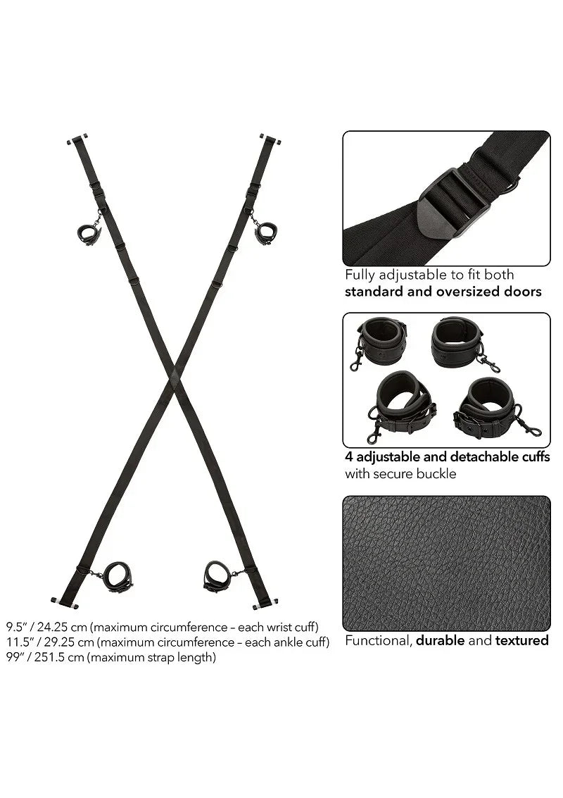 Bestel: Nocturnal Over The Door Cross by CalExotics - bij Happytoys.nl, happytoys.be, Happytoys.ae: erotische sex webshop | liever Happy dan Easy ⭐⭐⭐⭐⭐
