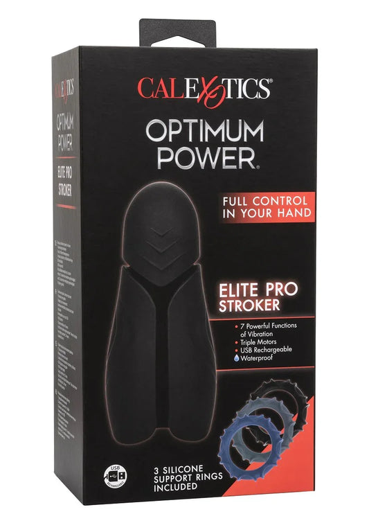 Optimum Power Elite Pro Stroker by CalExotics - Happytoys Sexshop: Toys for Feeling Happy & Easy π - Discreet geleverd