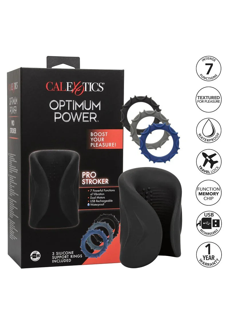 β CalExotics Optimum Power Pro Stroker - Happytoys Sexshop: Toys for Feeling Happy & Easy π - Discreet geleverd