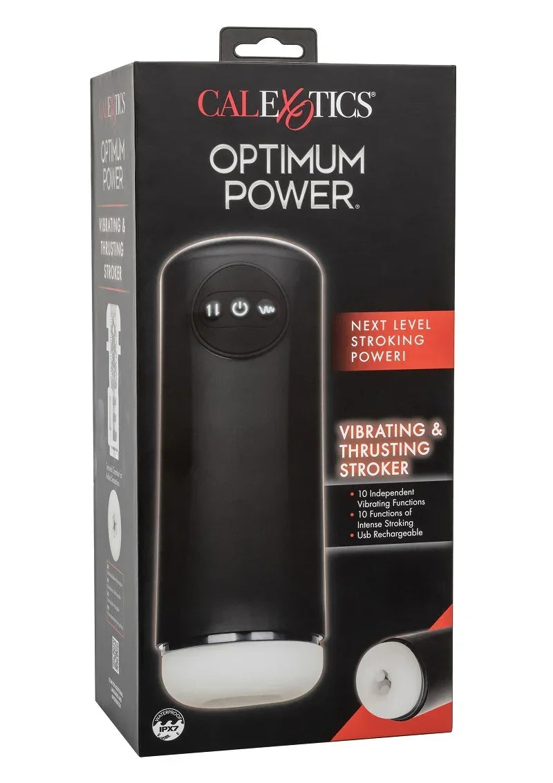 Bestel: Optimum Power Vibrating and Thrusting Stroker by CalExotics - bij Happytoys.nl, happytoys.be, Happytoys.ae: erotische sex webshop | liever Happy dan Easy ⭐⭐⭐⭐⭐