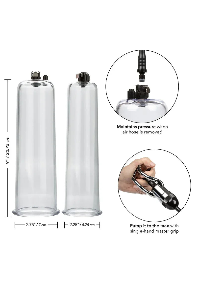 Bestel: Optimum Series Maximum Results Pump Set by Calexotics - bij Happytoys.nl, happytoys.be, Happytoys.ae: erotische sex webshop | liever Happy dan Easy ⭐⭐⭐⭐⭐