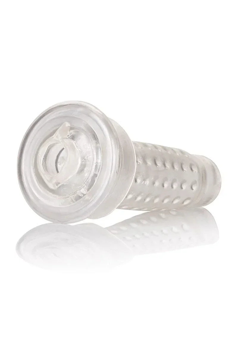 Bestel: Optimum Series Stroker Pump Sleeve Pussy by CalExotics - bij Happytoys.nl, happytoys.be, Happytoys.ae: erotische sex webshop | liever Happy dan Easy ⭐⭐⭐⭐⭐