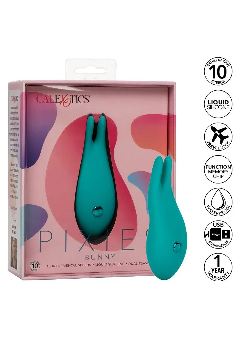 Bestel: Pixies Bunny Vibrator by CalExotics - bij Happytoys.nl, happytoys.be, Happytoys.ae: erotische sex webshop | liever Happy dan Easy ⭐⭐⭐⭐⭐