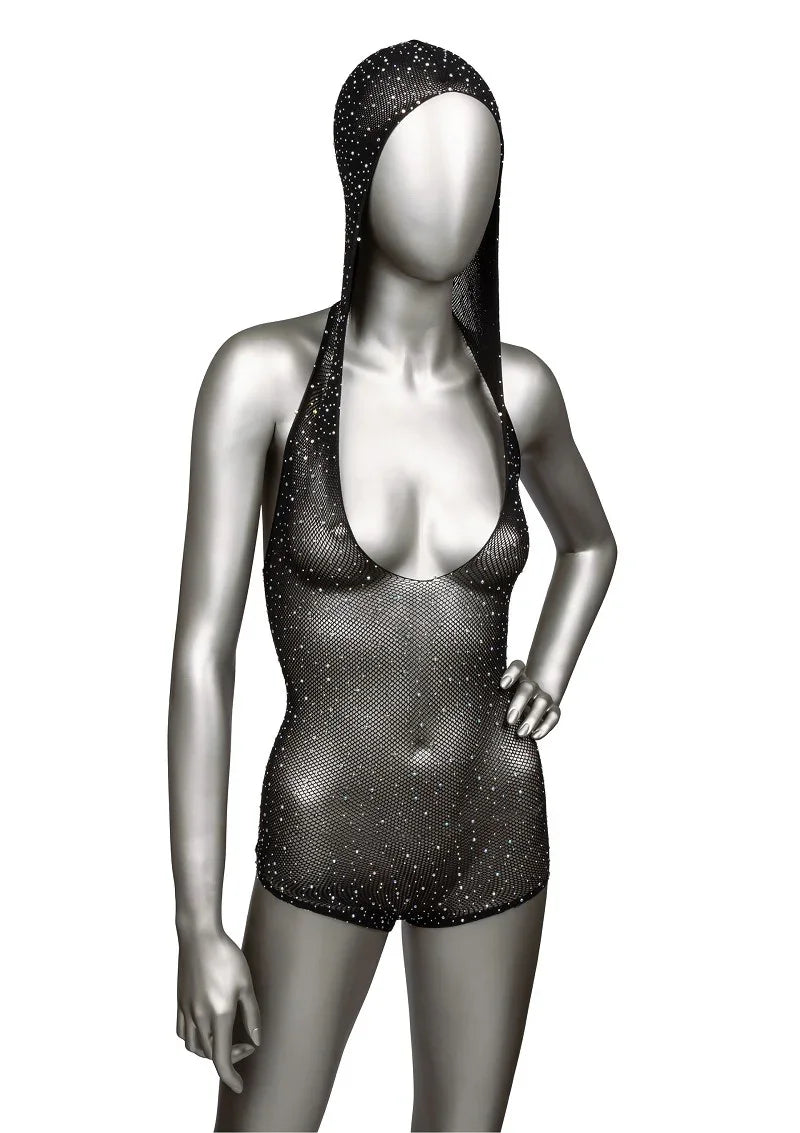 Bestel: Radiance Hooded Deep V Body Suit by CalExotics - bij Happytoys.nl, happytoys.be, Happytoys.ae: erotische sex webshop | liever Happy dan Easy ⭐⭐⭐⭐⭐
