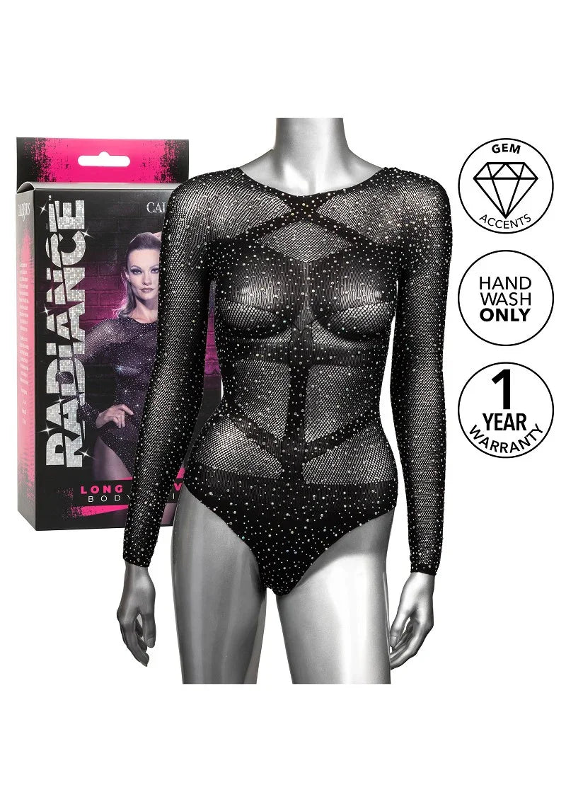 ♀ CalExotics Radiance Long Sleeve Body Suit - Happytoys Sexshop: Toys for Feeling Happy & Easy 😊 - Discreet geleverd