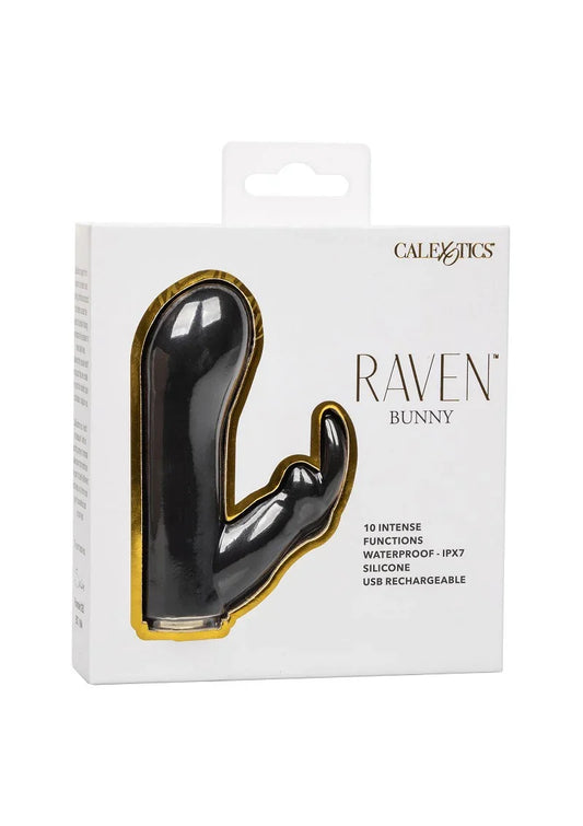 Raven Bunny vibrator by CalExotics - Happytoys Sexshop: Toys for Feeling Happy & Easy 😊 - Discreet geleverd
