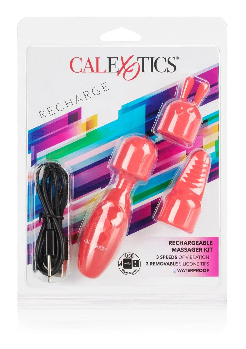 Rechargeable Massager Kit by CalExotics - Happytoys Sexshop: Toys for Feeling Happy & Easy π - Discreet geleverd