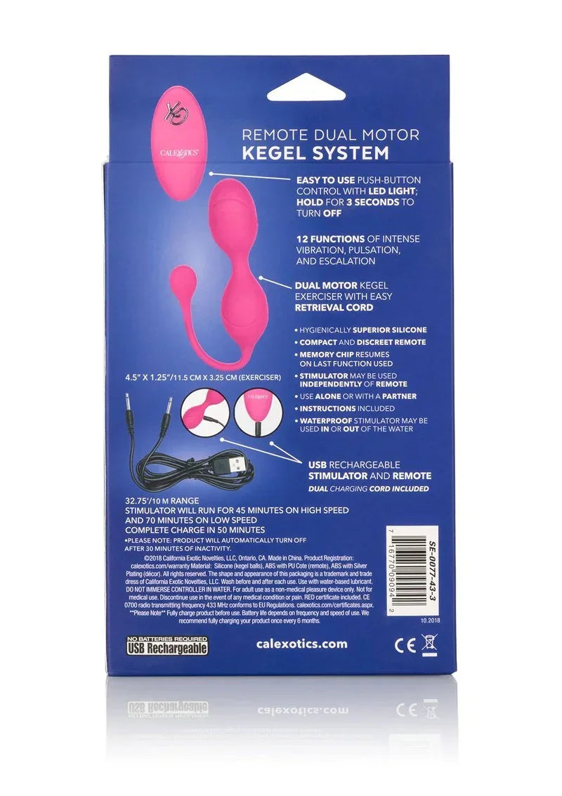 โ CalExotics Remote Dual Motor Kegel System - Happytoys Sexshop: online sex shop for Feeling Happy & Easy ๐ - Discreet geleverd