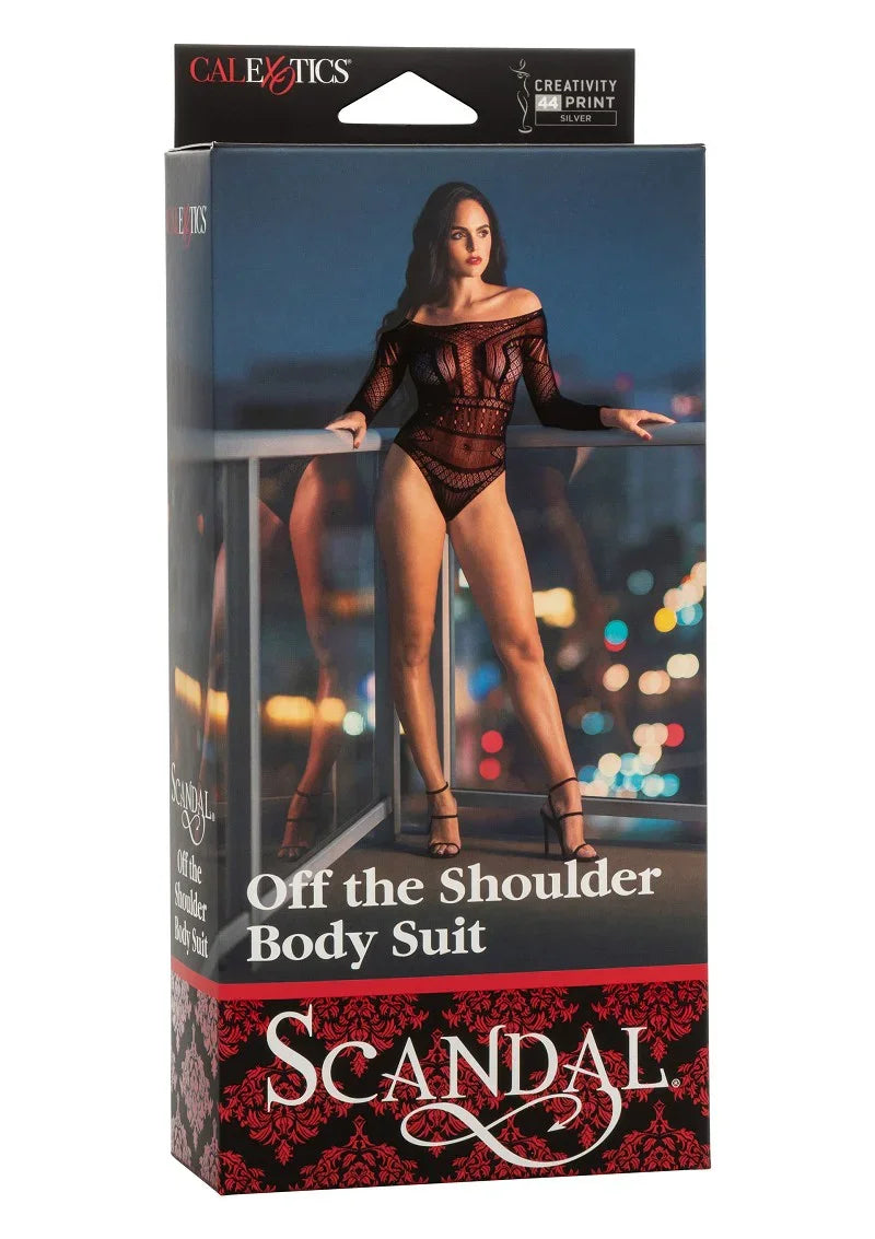 â CalExotics Scandal Off the Shoulder Body Suit - Happytoys Sexshop: online sex shop for Feeling Happy & Easy đ - Discreet geleverd