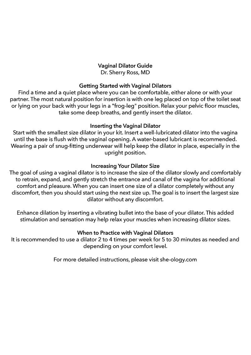 CalExotics She-ology Advanced 3-Piece Wearable Vaginal Dilator Set - Happytoys Sexshop: Toys for Feeling Happy & Easy π - Discreet geleverd