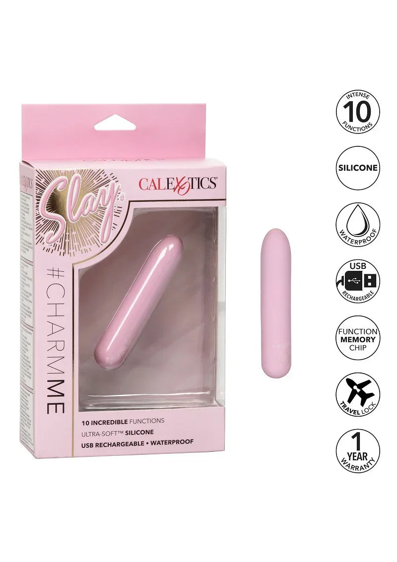 Slay #CharmMe by CalExotics - Happytoys Sexshop: online sex shop for Feeling Happy & Easy 😊 - Discreet geleverd