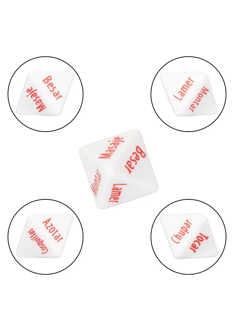 Bestel: Tempt & Tease Dados dice (ESP) by CalExotics - bij Happytoys.nl, happytoys.be, Happytoys.ae: erotische sex webshop | liever Happy dan Easy βββββ