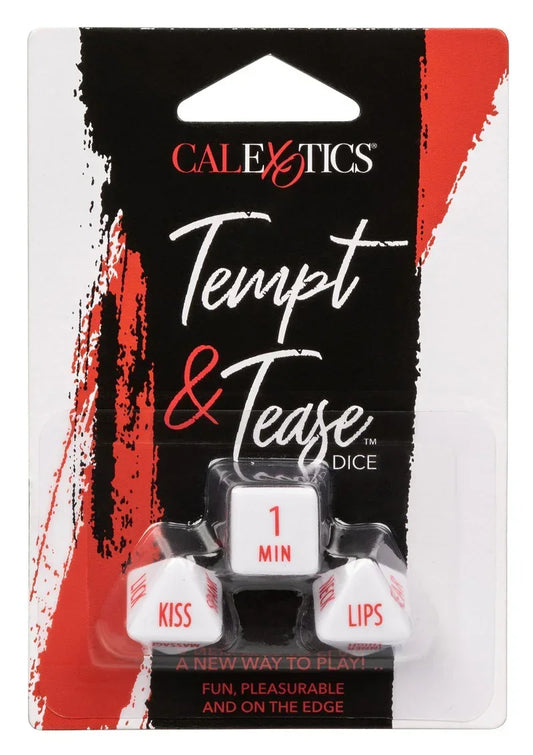 Tempt & Tease Dice (EN) by CalExotics - Happytoys Sexshop: online sex shop for Feeling Happy & Easy 😊 - Discreet geleverd