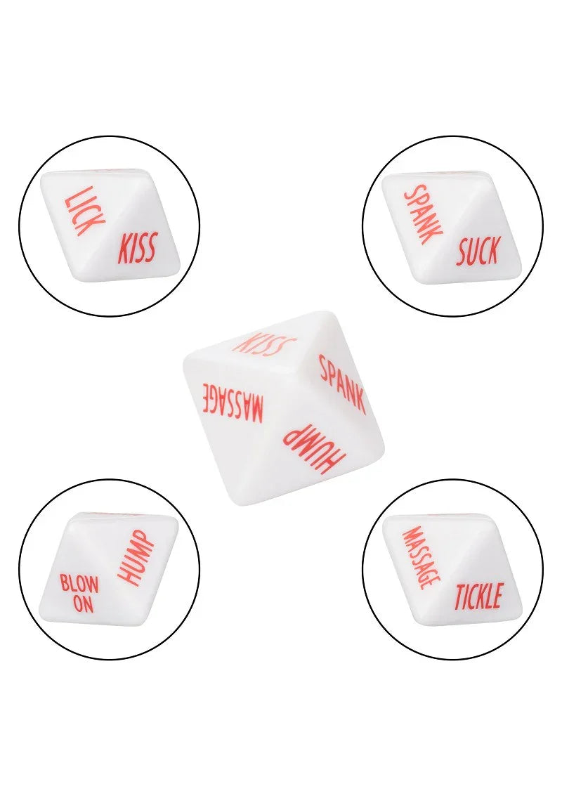 Bestel: Tempt & Tease Dice (EN) by CalExotics - bij Happytoys.nl, happytoys.be, Happytoys.ae: erotische sex webshop | liever Happy dan Easy ⭐⭐⭐⭐⭐