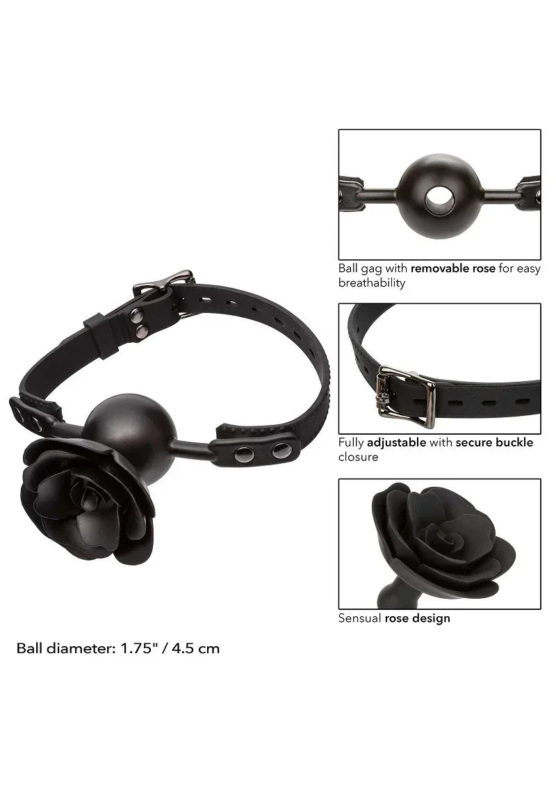 Bestel: Forbidden Removable Rose Gag by CalExotics - bij Happytoys.nl, happytoys.be, Happytoys.ae: erotische sex webshop | liever Happy dan Easy βββββ
