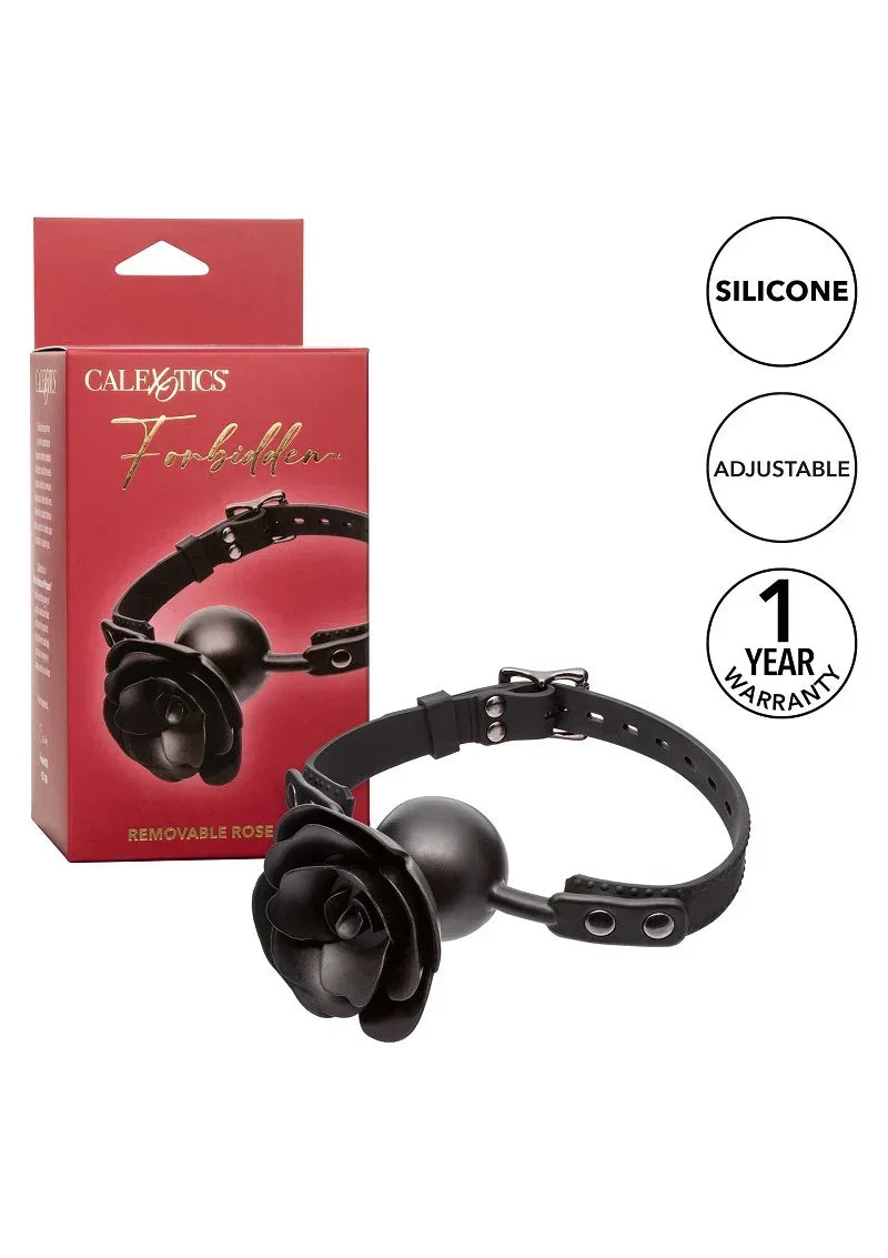 Bestel: Forbidden Removable Rose Gag by CalExotics - bij Happytoys.nl, happytoys.be, Happytoys.ae: erotische sex webshop | liever Happy dan Easy βββββ