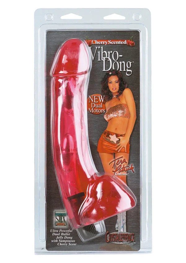 Cherry Scented Vibro-Dong by CalExotics - Happytoys Sexshop: online sex shop for Feeling Happy & Easy 😊 - Discreet geleverd