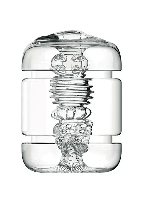 Bestel: Clear Shot Double Masturbator by Private - bij Happytoys.nl, happytoys.be, Happytoys.ae: erotische sex webshop | liever Happy dan Easy ⭐⭐⭐⭐⭐