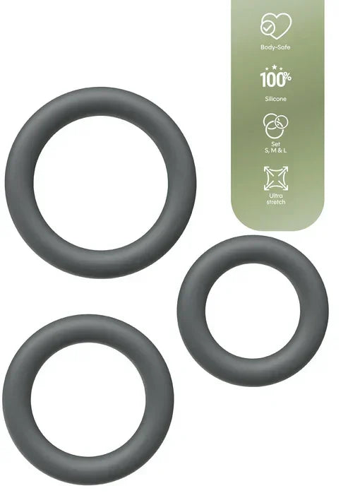 Bestel: Cock Ring Set 3pcs by Playhouse - bij Happytoys.nl, happytoys.be, Happytoys.ae: erotische sex webshop | liever Happy dan Easy āāāāā