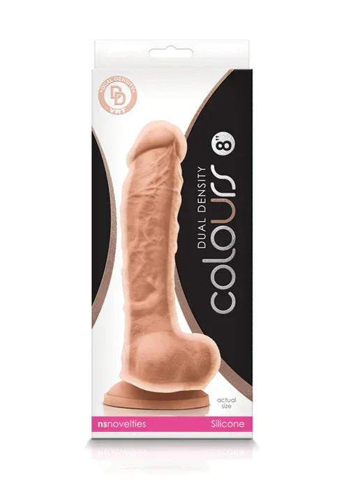 Colours Dual Density 8 inch by NS Novelties - Happytoys Sexshop: online sex shop for Feeling Happy & Easy 😊 - Discreet geleverd