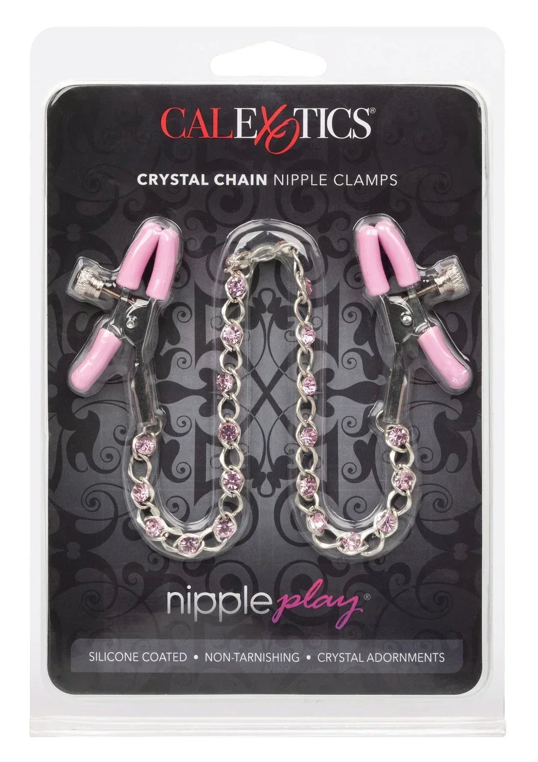 Bestel: Crystal Chain Nipple Clamps by CalExotics - bij Happytoys.nl, happytoys.be, Happytoys.ae: erotische sex webshop | liever Happy dan Easy ⭐⭐⭐⭐⭐