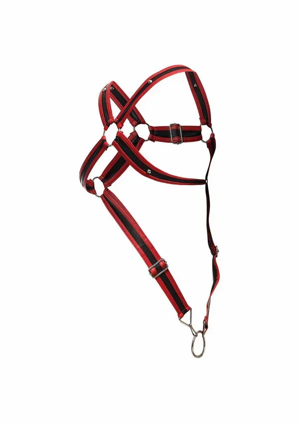 Bestel: DNGEON Cross Cockring Harness by MOB - bij Happytoys.nl, happytoys.be, Happytoys.ae: erotische sex webshop | liever Happy dan Easy ⭐⭐⭐⭐⭐