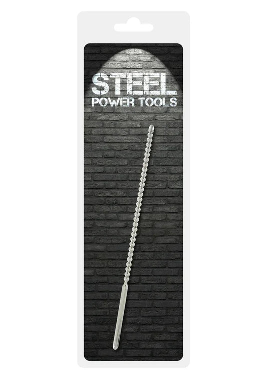 Dip Stick Ribbed 6 mm by Steel Power Tools - Happytoys Sexshop: Toys for Feeling Happy & Easy 😊 - Discreet geleverd