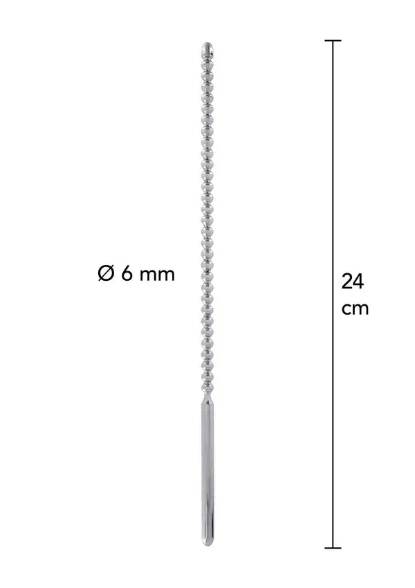 Dip Stick Ribbed 6 mm by Steel Power Tools - Happytoys Sexshop: online sex shop for Feeling Happy & Easy 😊 - Discreet geleverd
