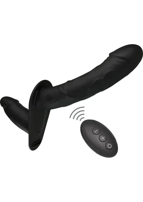 Bestel: Double Vibrating Pleasure Penis Strapon 14 cm by Hidden Desire - bij Happytoys.nl, happytoys.be, Happytoys.ae: erotische sex webshop | liever Happy dan Easy ⭐⭐⭐⭐⭐